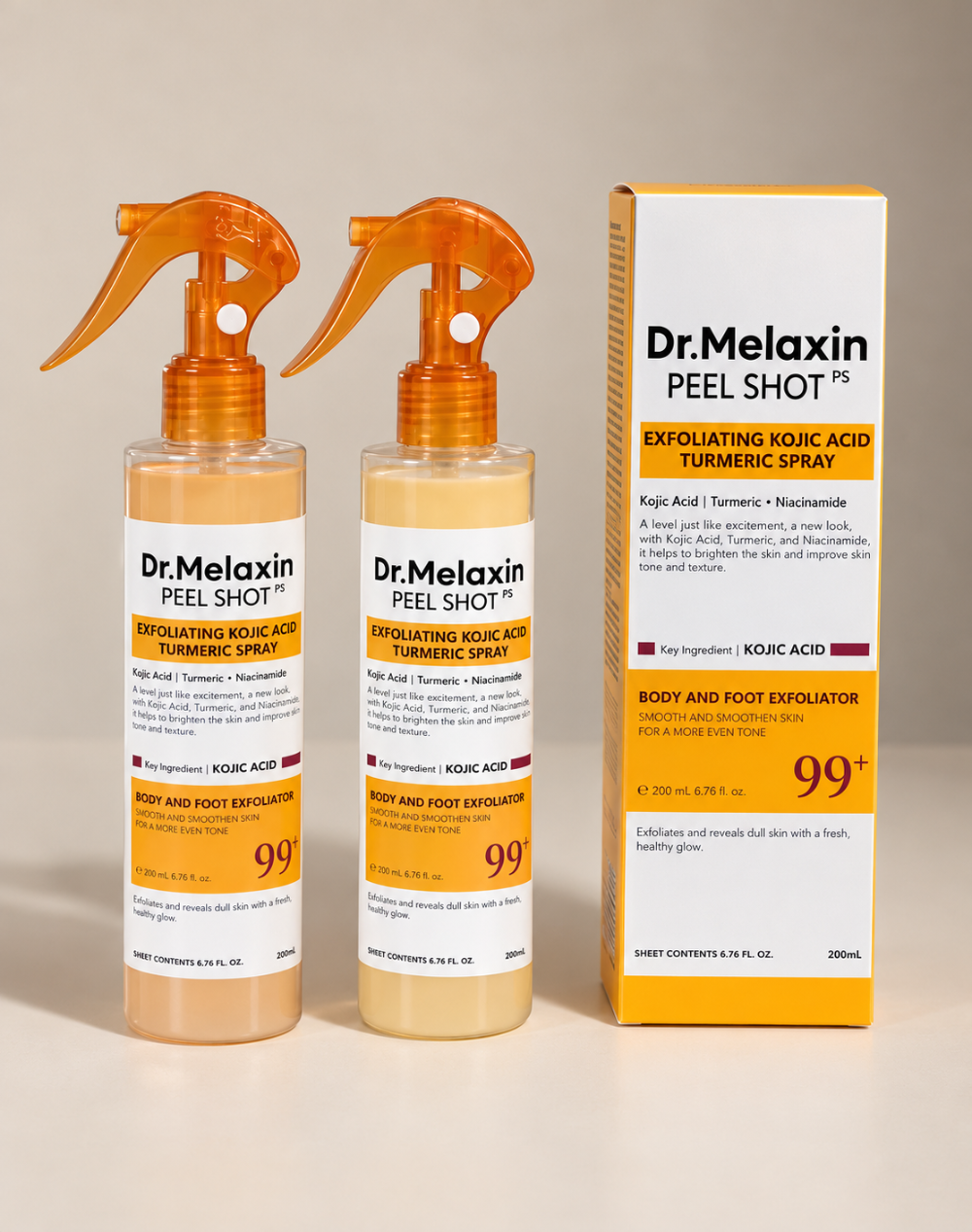 Dr.Melaxin Peel Shot PS – Exfoliating Kojic Acid Turmeric Spray