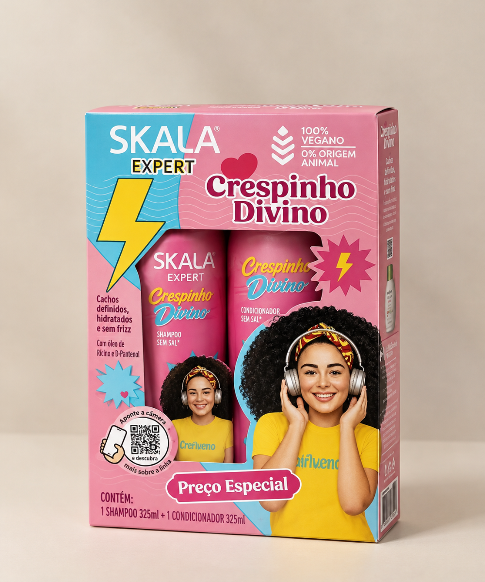 Crespinho Divino شامبو وبلسم للشعر الكيرلي