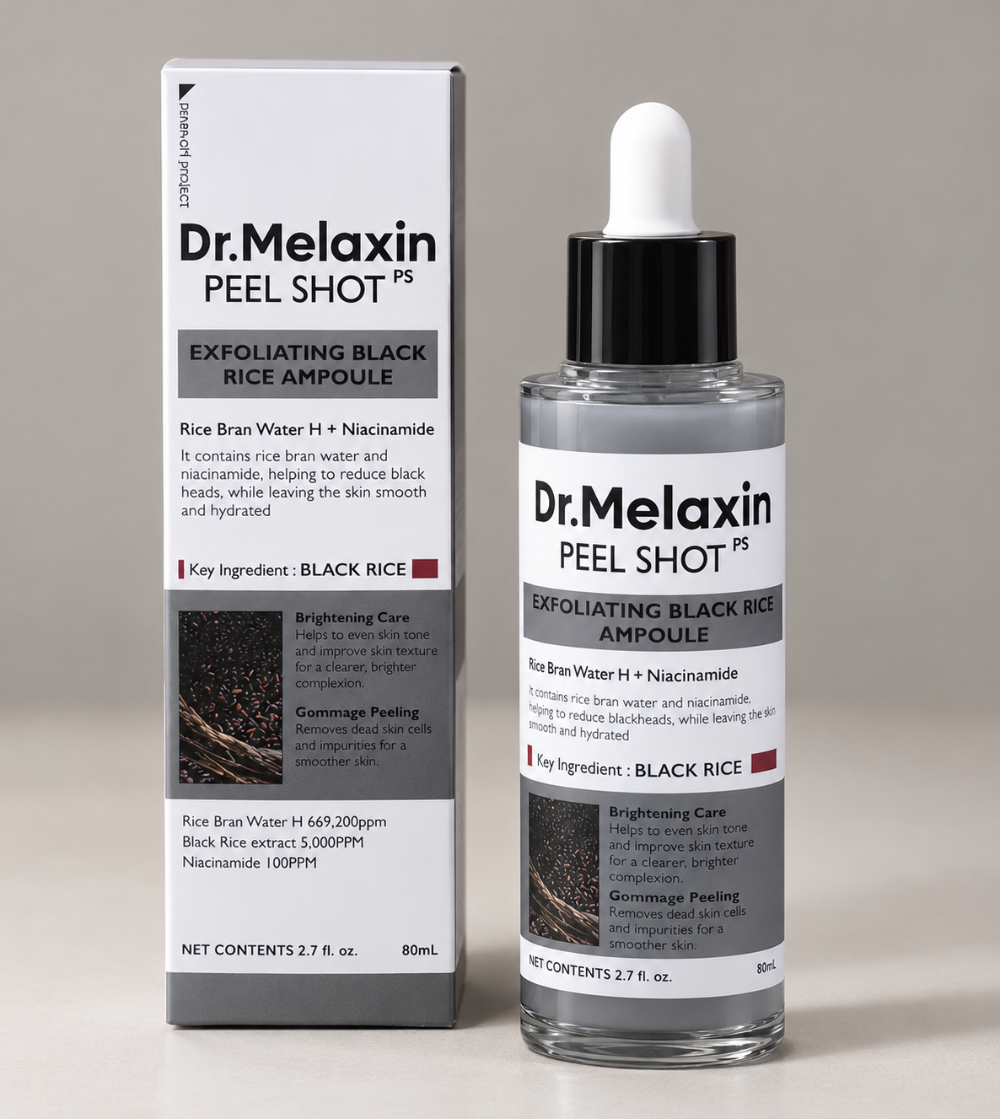 Dr. Melaxin Peel Shot PS – Exfoliating Black Rice Ampoule