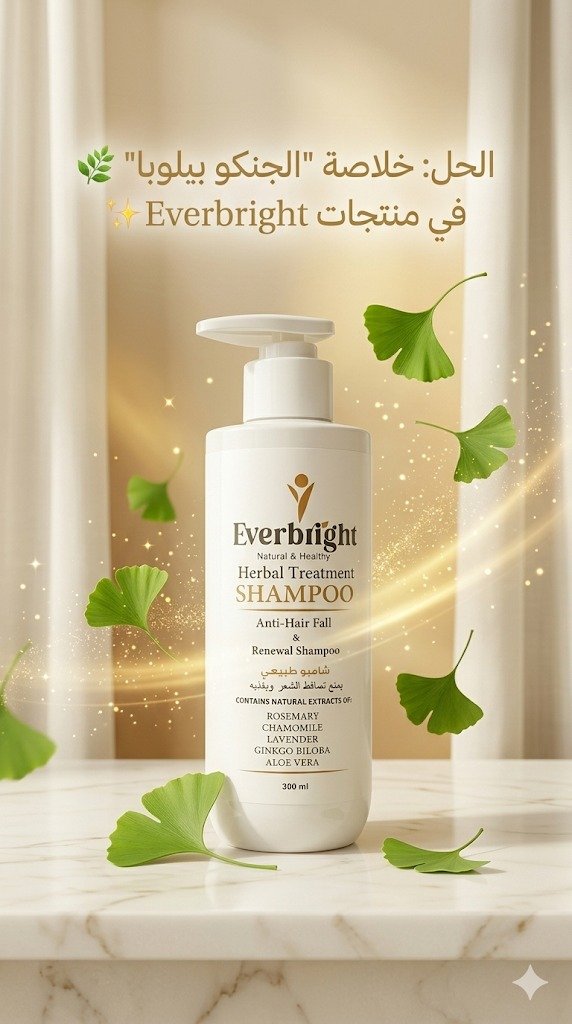 شامبو Everbright الأعشاب الطبيعي لمنع تساقط الشعر وتحفيز النمو (300 مل)
