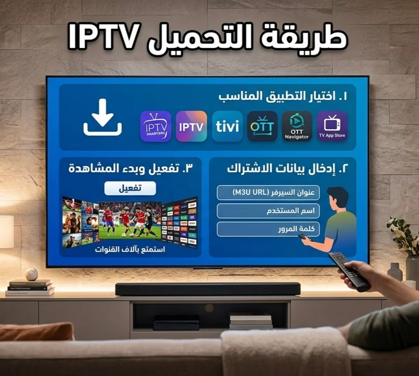 طريقة تحميل iptv