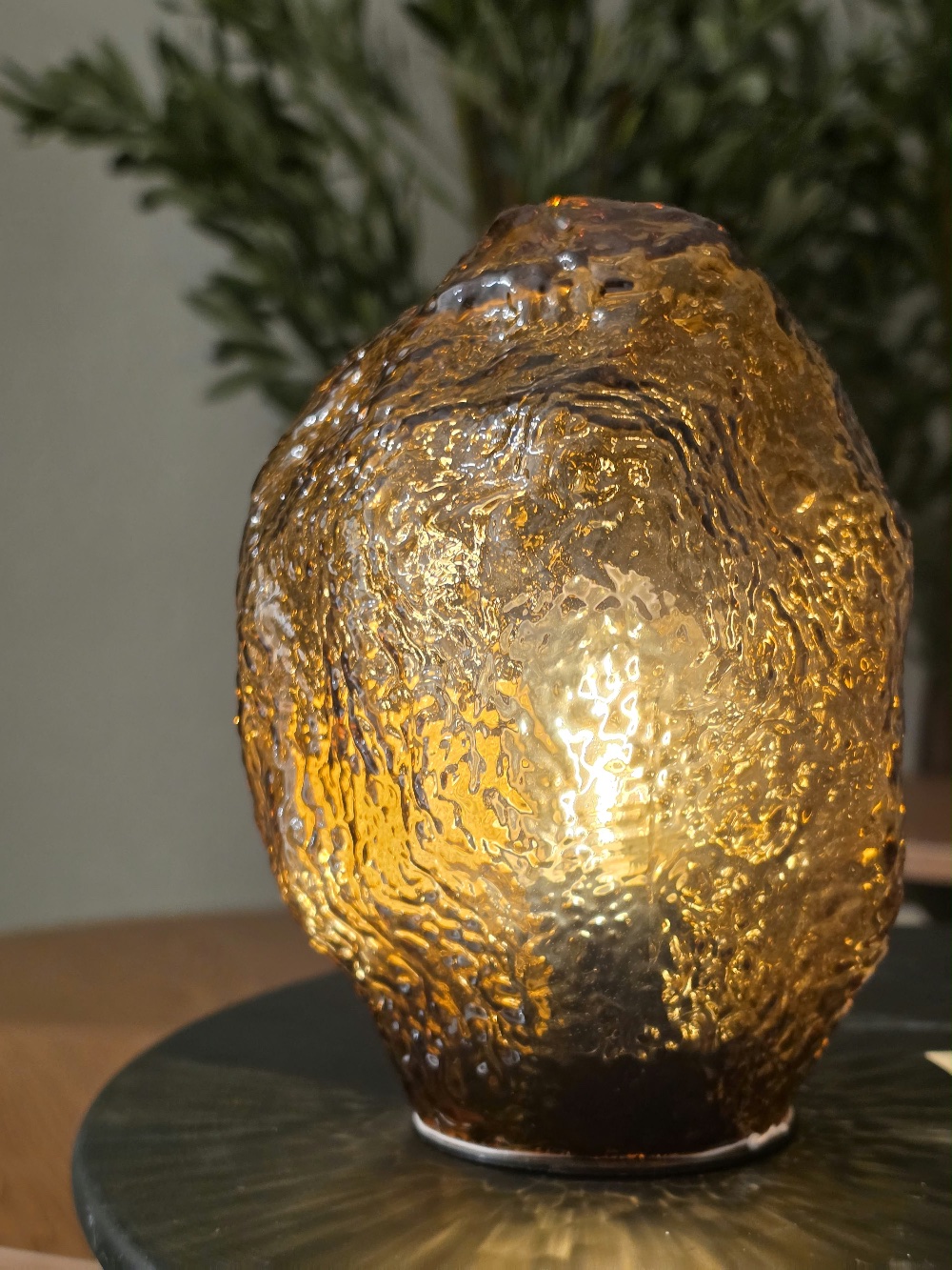 glass with led lamp