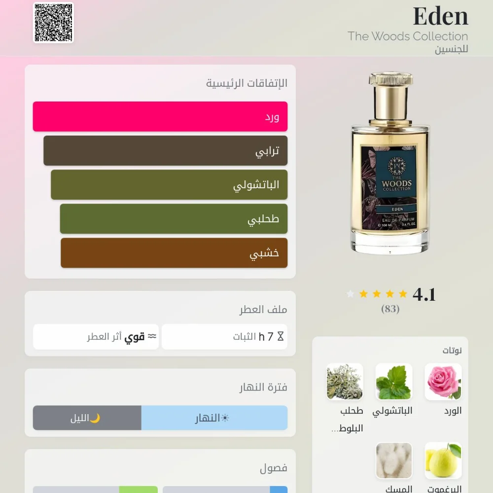 Eden The Woods Collection عطر تشيبر - زهري للجنسين.