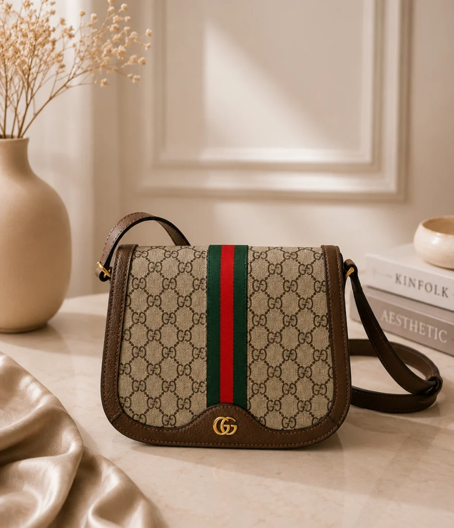 حقيبة GUCCI مختومه ماستر كوالتي مع علبة كوالتي عاليه