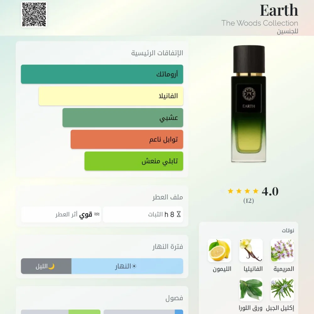Earth The Woods Collection عطر أروماتك - عشبي للجنسي