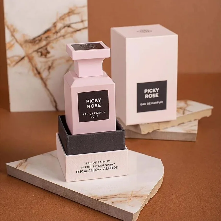 Fragrance World PICKY ROSE بديل توم فورد روز بريك (80ml ستاتي)