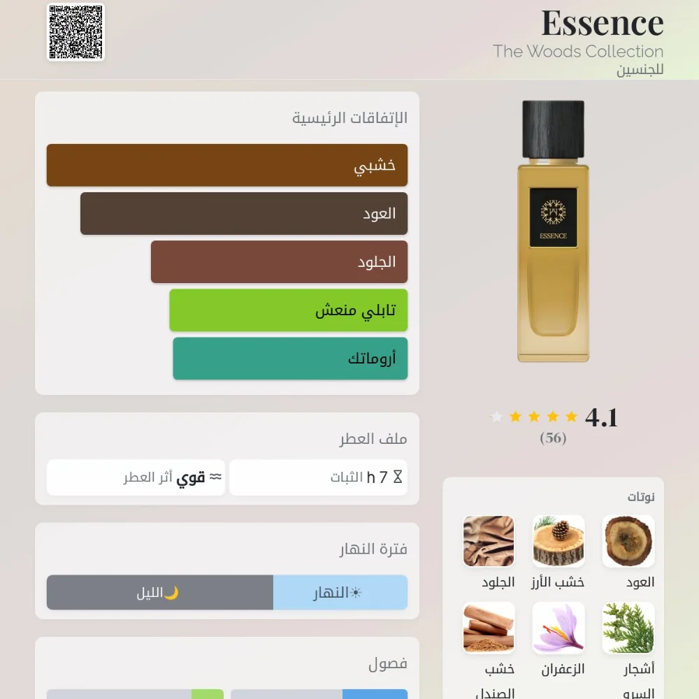 Essence The Woods Collection عطر للجنسين. Essence صدر عام 2023.
