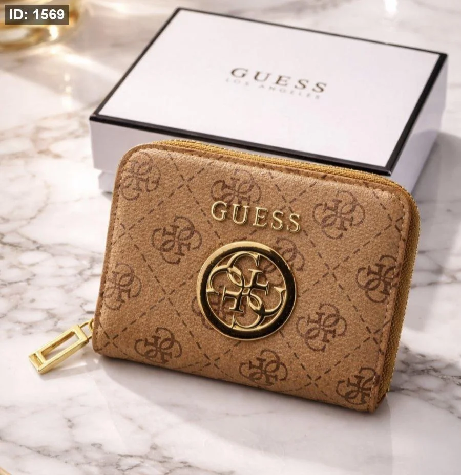 محفظة GUESS للبطاقات والنقود مع علبة