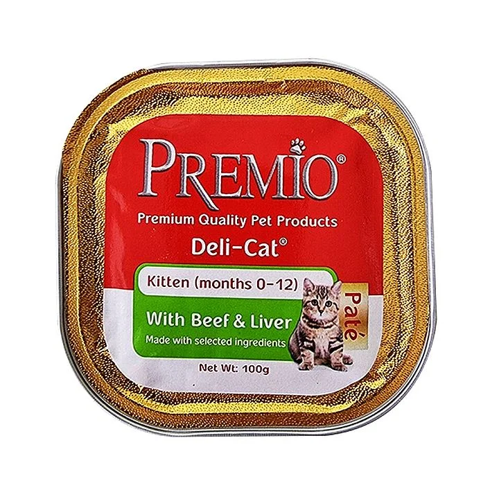 قصدير معلبات بريميو kitten beef and liver