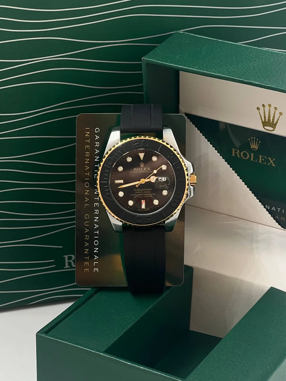 ساعات رجالية فخمة ستايل روليكس GMT Master II و Daytona وSubmariner .- مع علبة-18 موديل