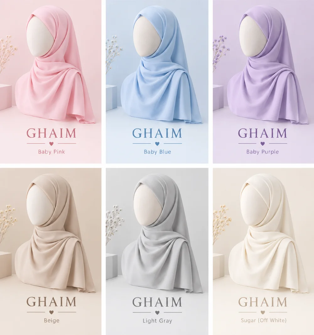 حجاب GHAIM  أناقة وراحة🌷☁️