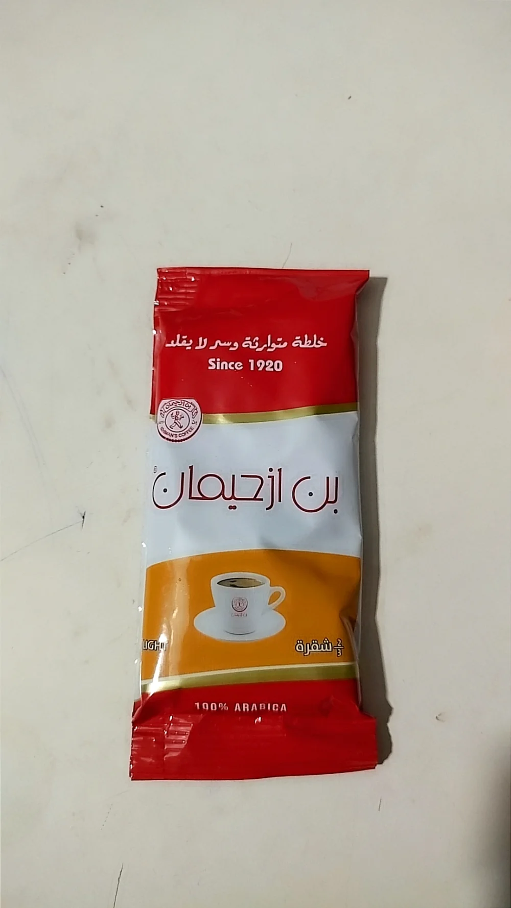 قهوة ازحيمان  ٧ غرام شقرة