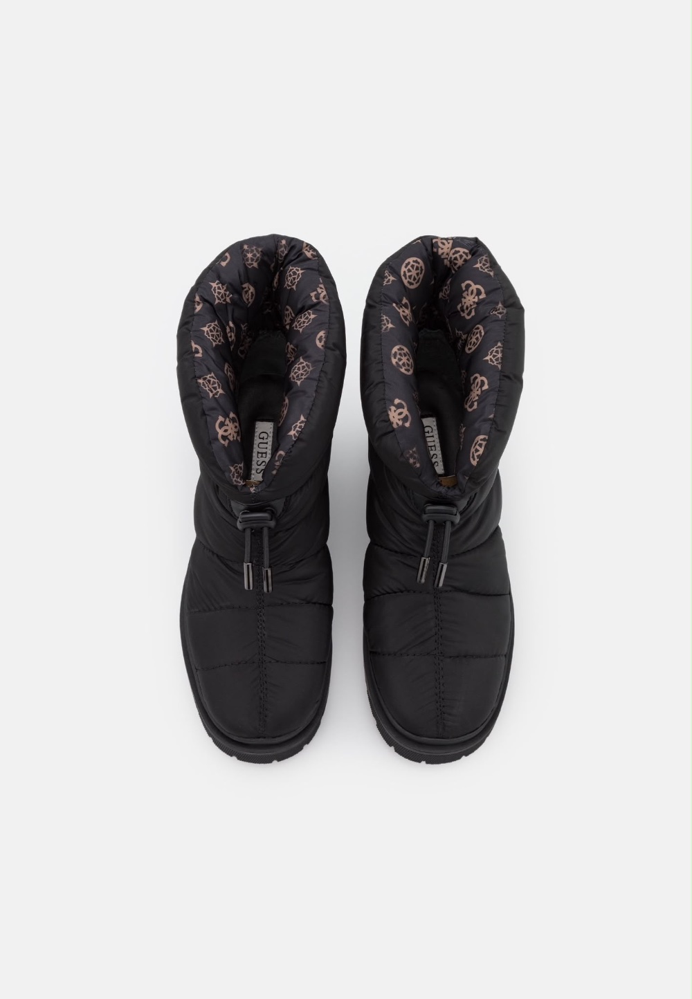 حذاء guess اسود شتوي قبة طويلة