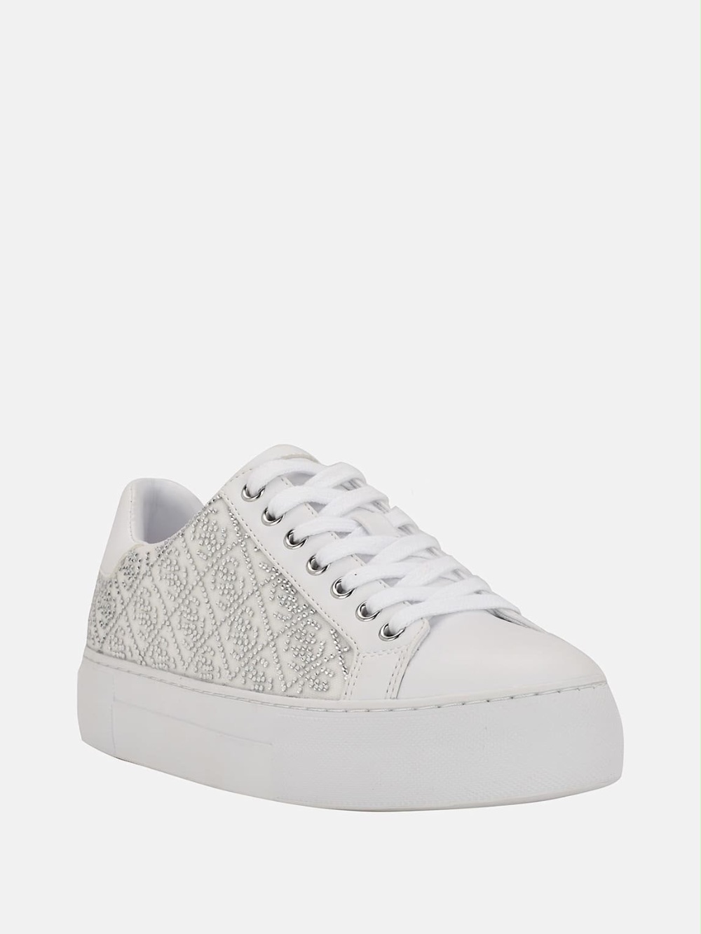 بوت Guess  ابيض مع ستراس