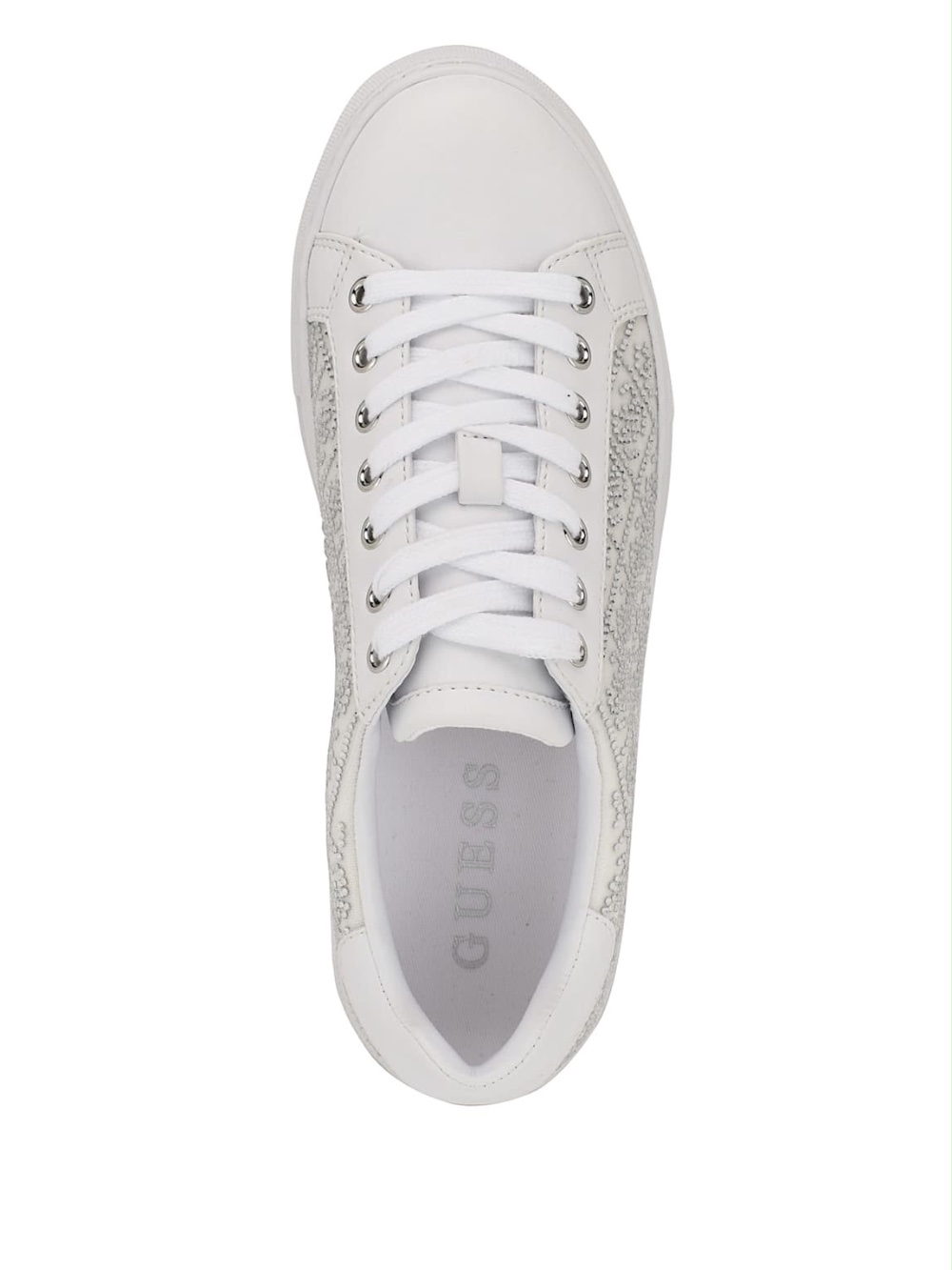 بوت Guess  ابيض مع ستراس