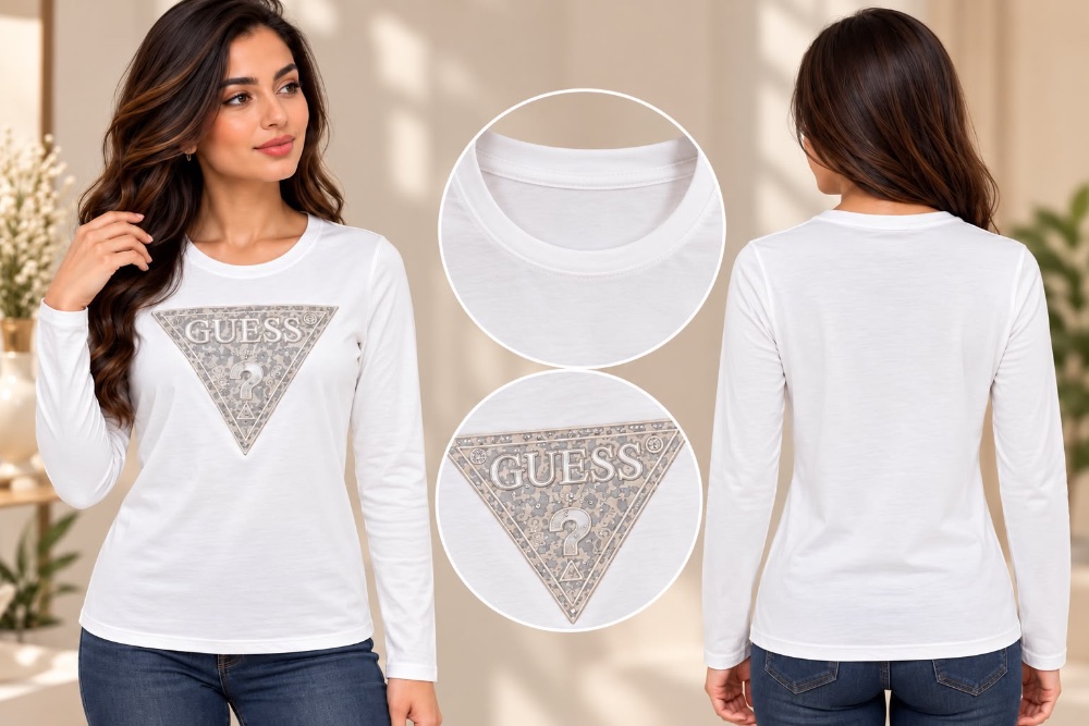 بلوزة GUESS ابيض