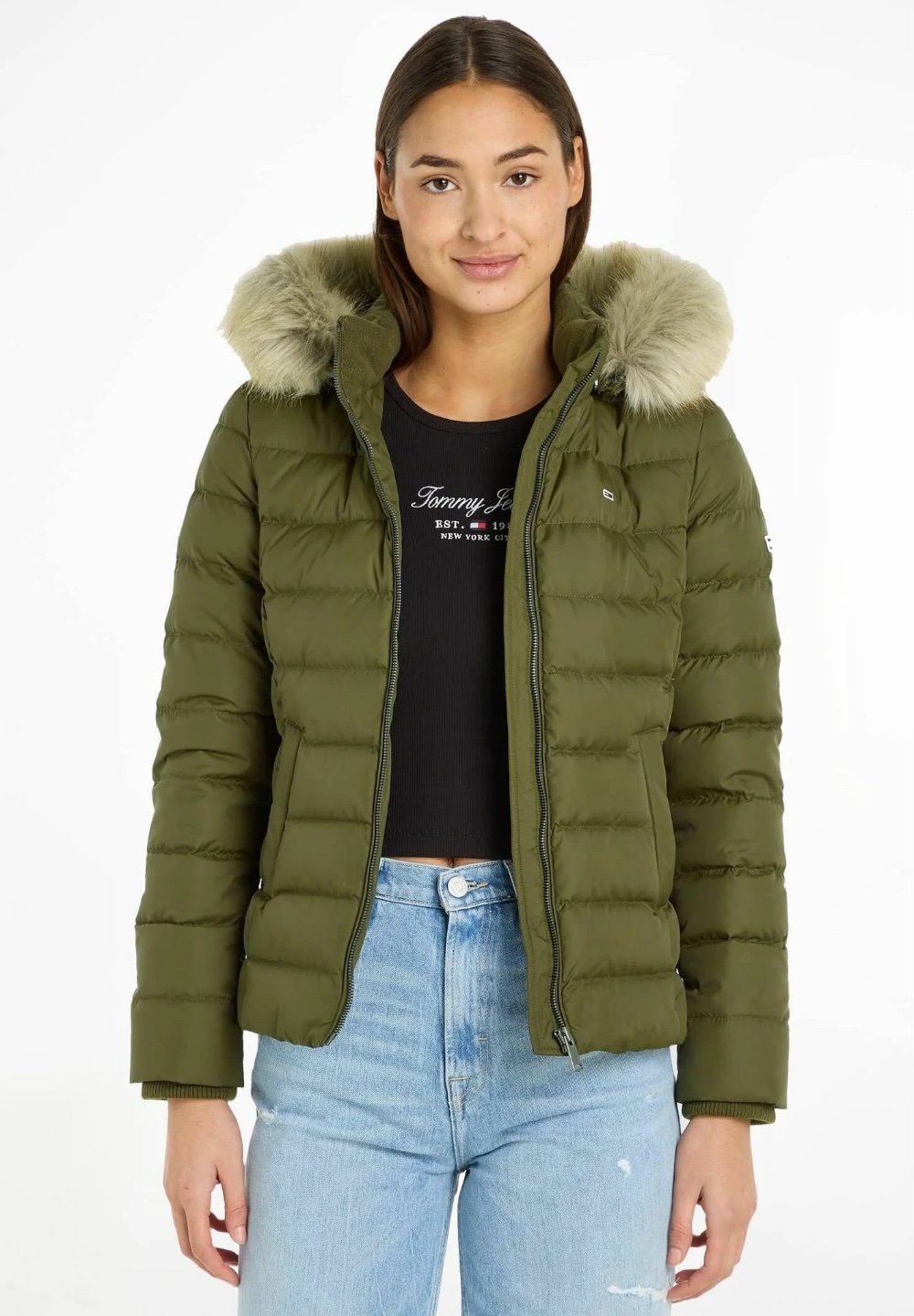 جاكيت Tommy Hilfiger نفخ زيتي