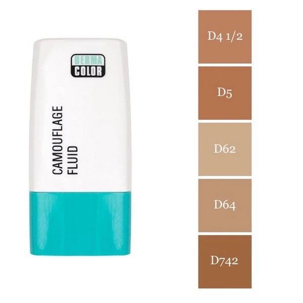 كريم أساس سائل كاموفلاج ديرماكولور (Kryolan Dermacolor Camouflage Fluid)D62