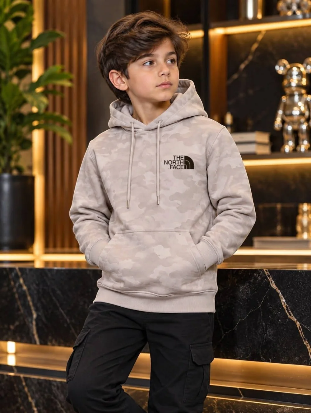 هودي مبطن the north face